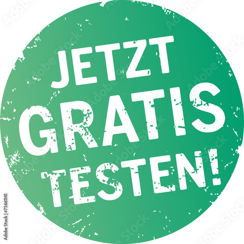Runder Button Jetzt Gratis testen