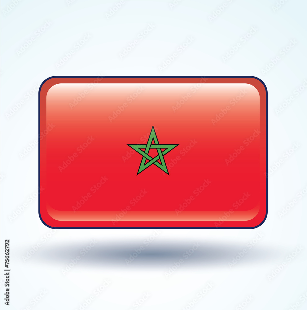 Flag of Morocco, vector illustration Flag of Morocco, vector illustration