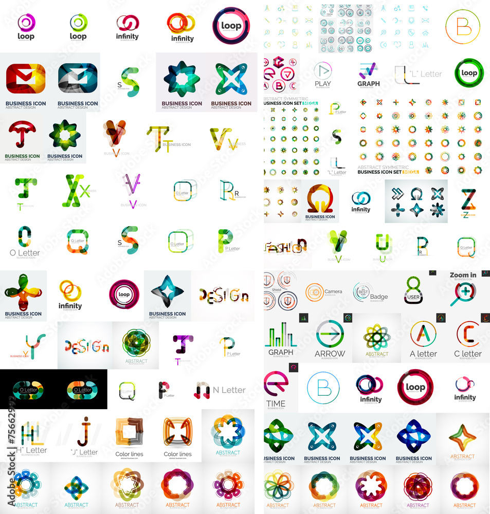 Fototapeta premium Logo mega collection