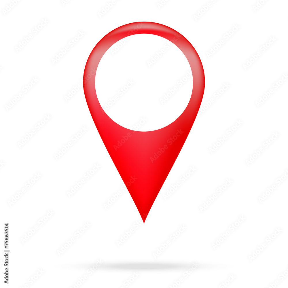 Pointer icon with shadow