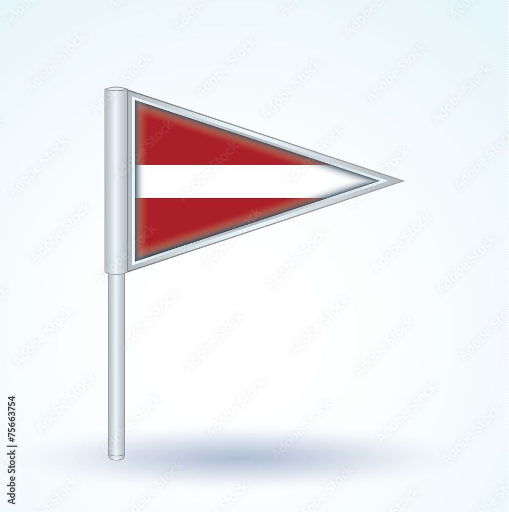 Flag set of Latvia, vector illustration Flag set of Latvia, vector illustration