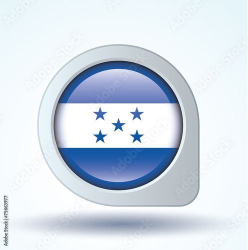 Flag set of Honduras, vector illustration