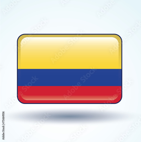 Free Download Flag set of Colombia, vector illustration - GFXLoad