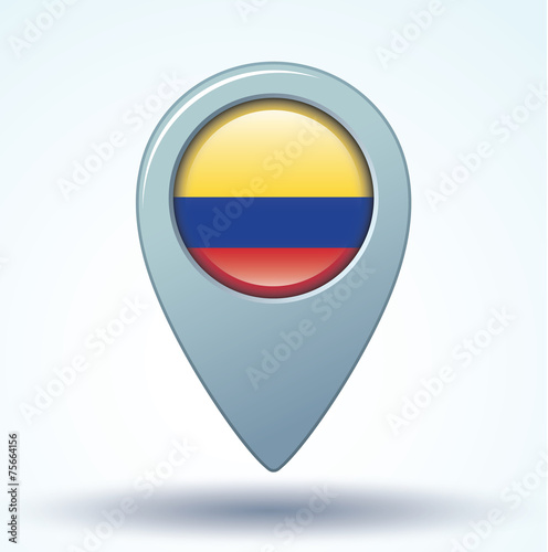 Free Download Flag set of Colombia, vector illustration - GFXLoad