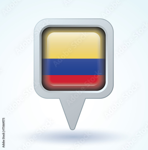 Flag set of Colombia, vector illustration Free Download Flag set of Colombia, vector illustration - GFXLoad