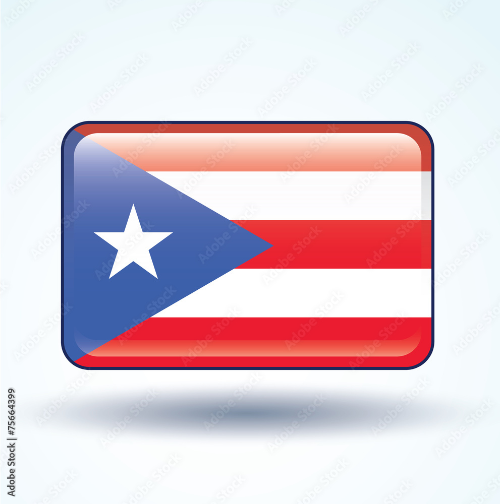 Flag set of Puerto rico, vector illustration Flag set of Puerto rico, vector illustration