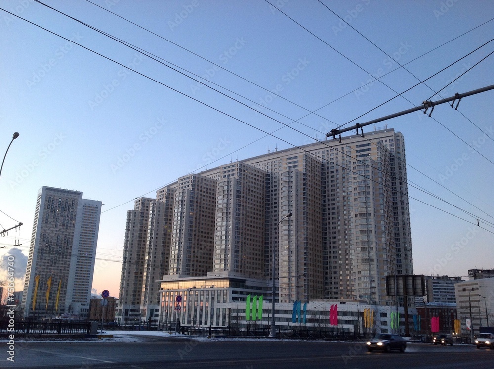 Obraz premium жилой дом в Москве