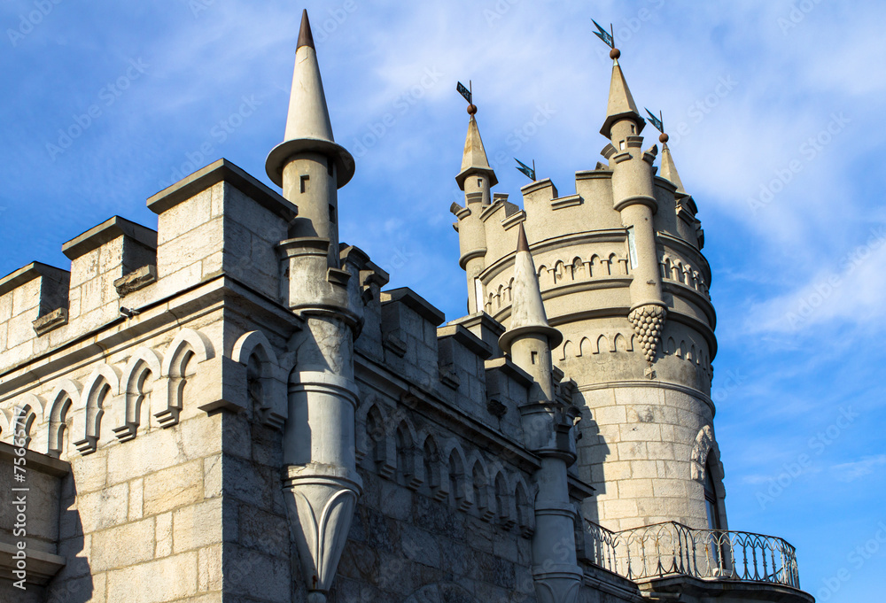 Fototapeta premium The well known castle Swallow's Nest in Yalta, Russia