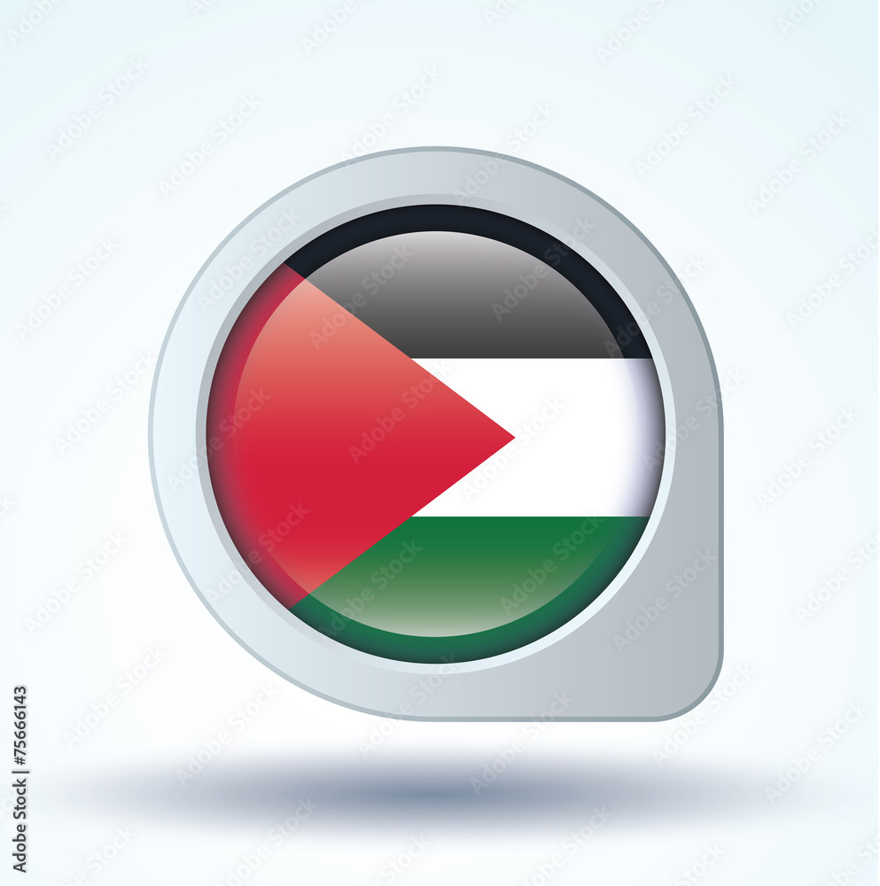 Flag set of Palestine, vector illustration Flag set of Palestine, vector illustration
