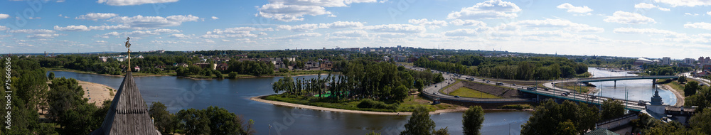 panorama of the city of Yaroslavl, Russia