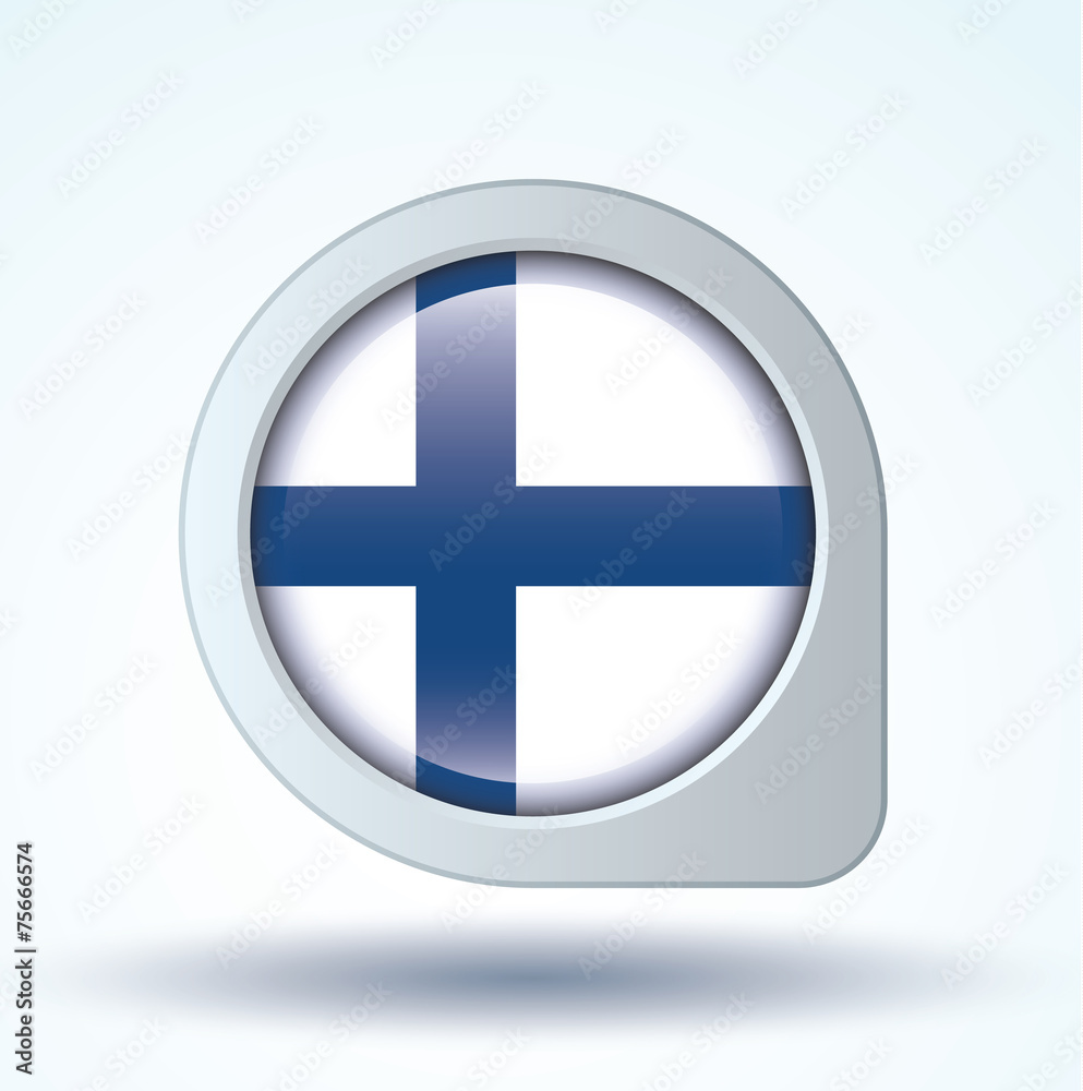 Flag of Finland, vector illustration Flag of Finland, vector illustration