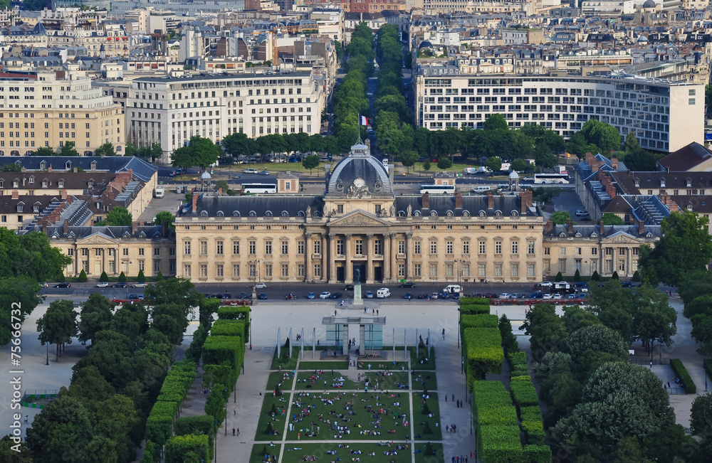 Naklejka premium Paris city view