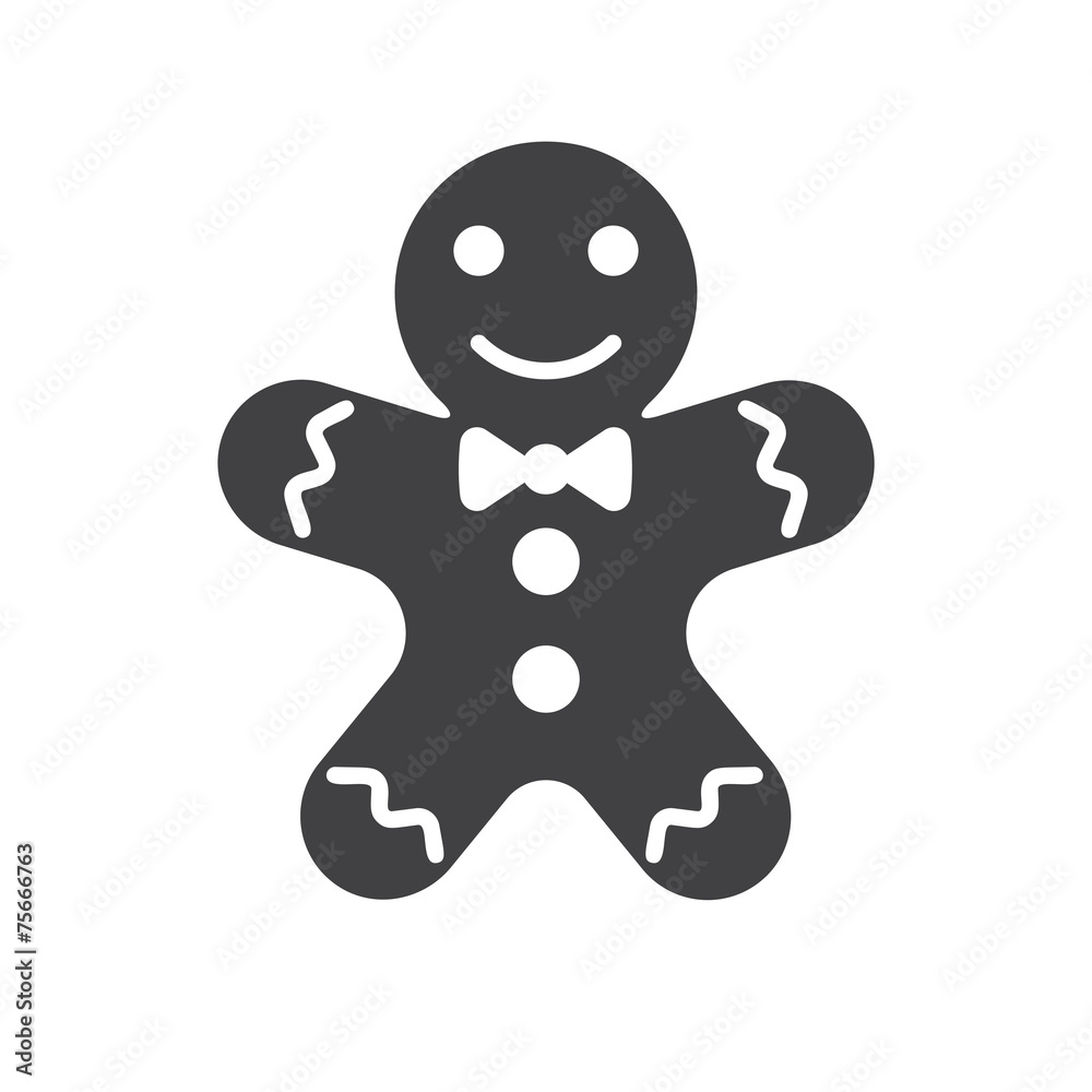 Gingerbread man icon Gingerbread man icon