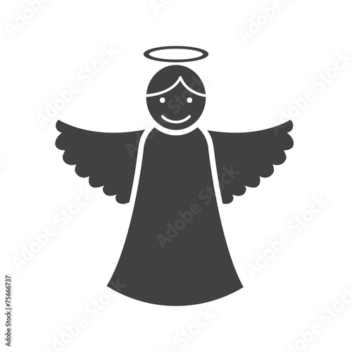 Christmas angel icon