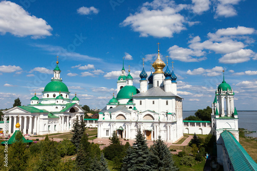 panorama of ancient monastery in the city Rostov