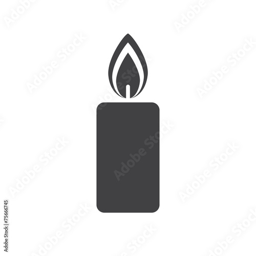 Christmas candle icon