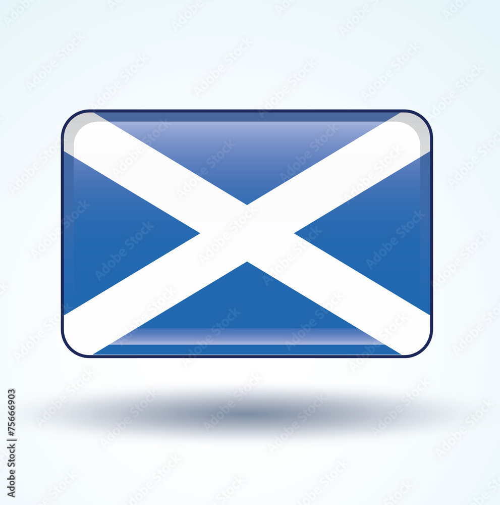 Flag set of Scotland, vector illustration Flag set of Scotland, vector illustration