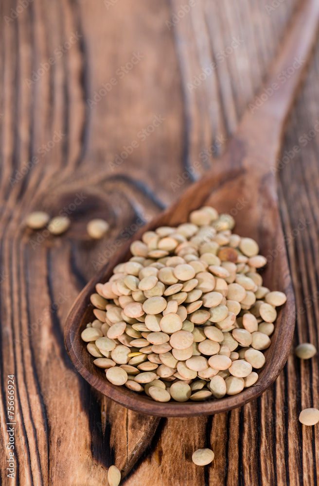 Portion of Brown Lentils Portion of Brown Lentils