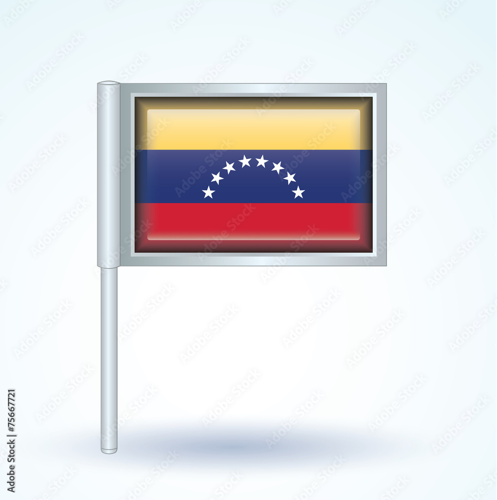 Flag set of Venezuela, vector illustration Flag set of Venezuela, vector illustration