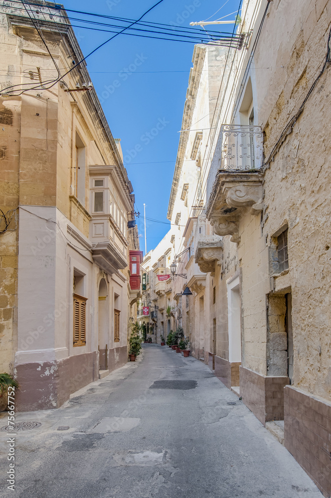Tabone Street in Vittoriosa, Malta