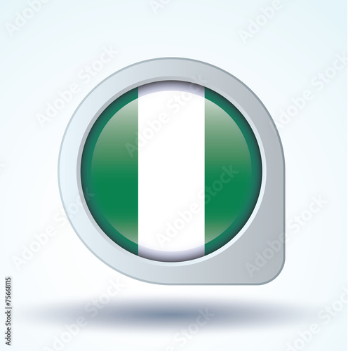 Free Download Flag set of Nigeria, vector illustration - GFXLoad
