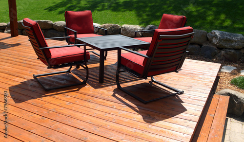 Backyard Deck and Chairs
