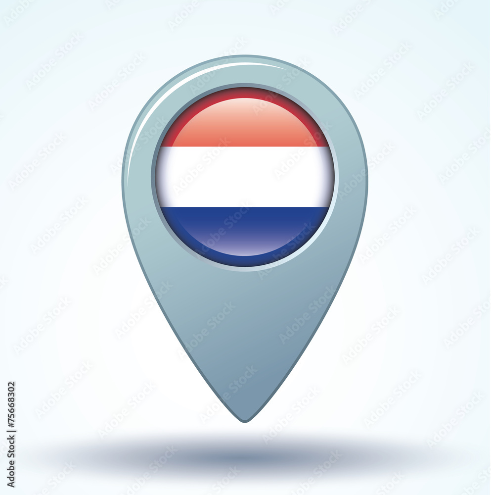 Flag set of netherlands, vector illustration