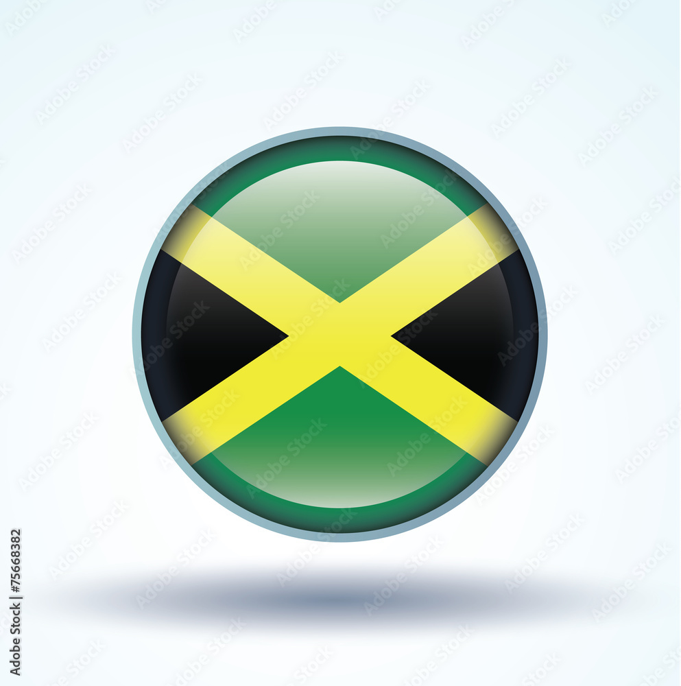 Flag set of Jamaica, vector illustration Flag set of Jamaica, vector illustration