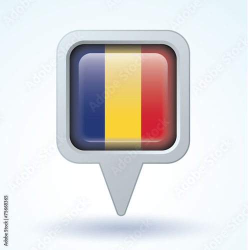 Flag set of Romania, vector illustration Free Download Flag set of Romania, vector illustration - GFXLoad