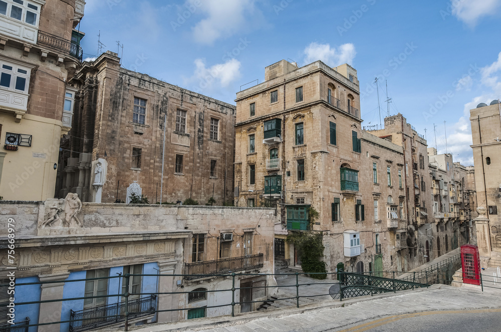 Battery Street in Valletta, Malta