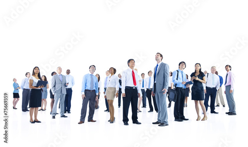 Large Group Business People Meeting Seminar Conference Concept