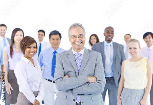 Large Group Business People Communication Concept