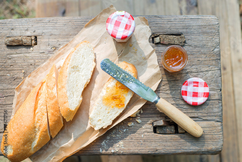 simple western style breakfast photo