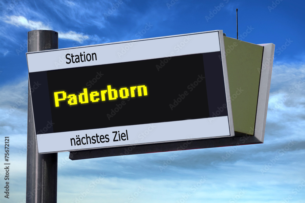 Anzeigetafel 6 - Paderborn