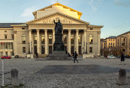 The National Theatre of Munich, located at Max-Joseph-Platz  photo