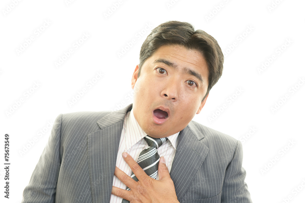 苦悩するビジネスマン 苦悩するビジネスマン