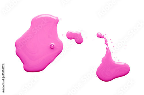 The puddle of a paint spill