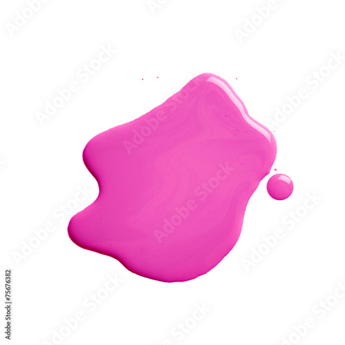 The puddle of a paint spill