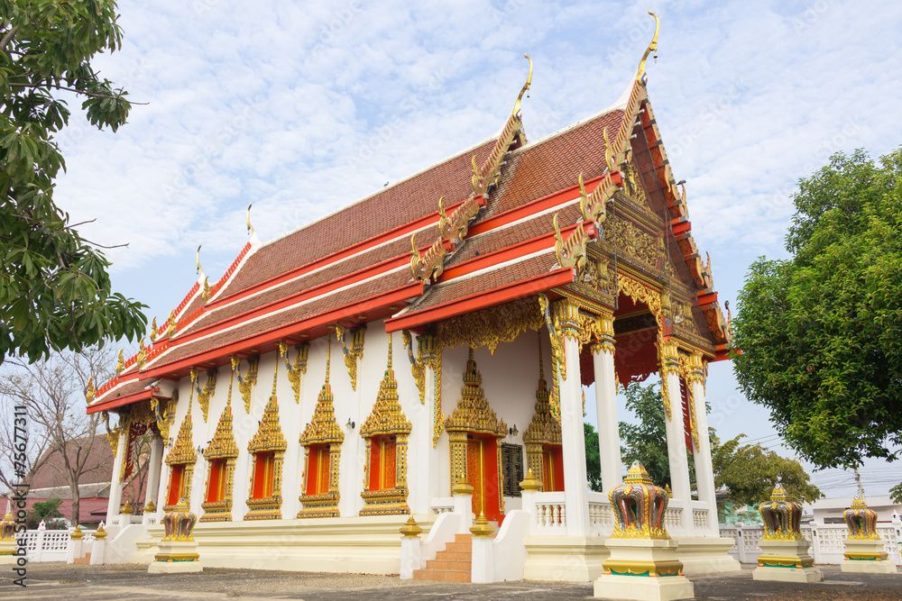 Temple at wat ban chang, Lum tasao, Ayutthaya