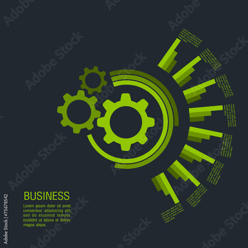 flat infographic bussiness