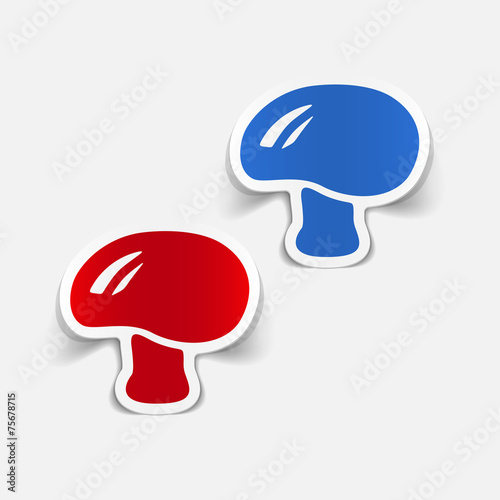 realistic design element: mushroom