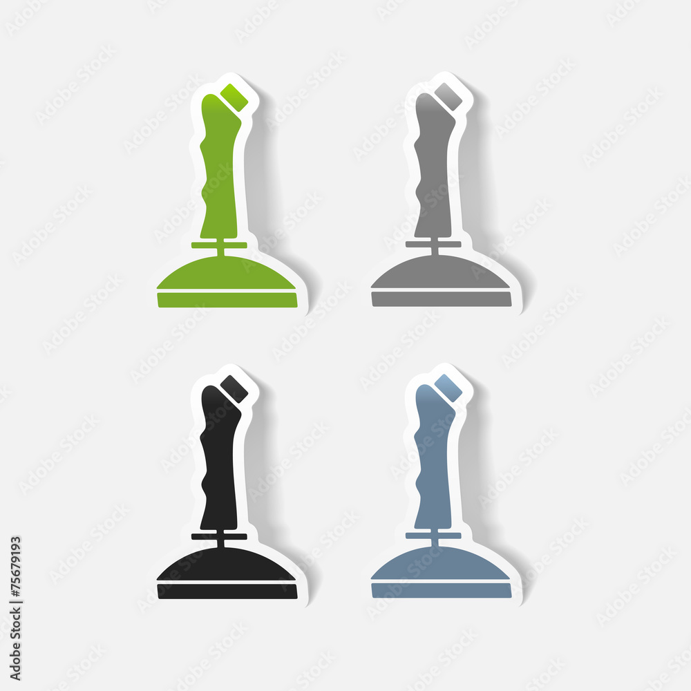realistic design element: joystick realistic design element: joystick