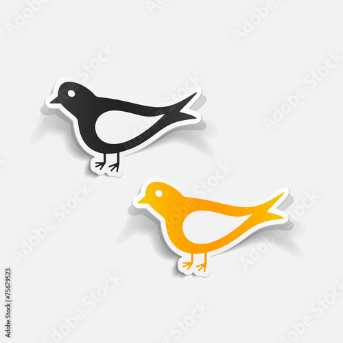 realistic design element  bird