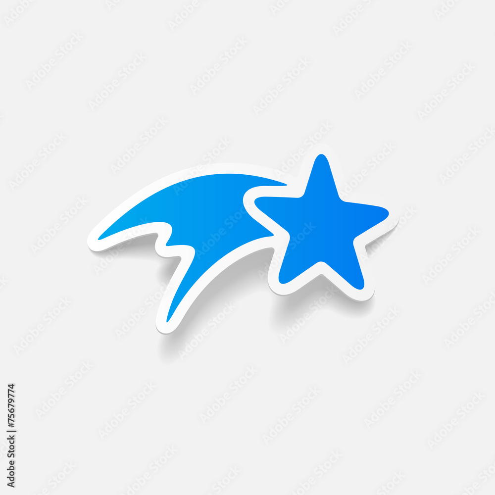 realistic design element: christmas star realistic design element: christmas star