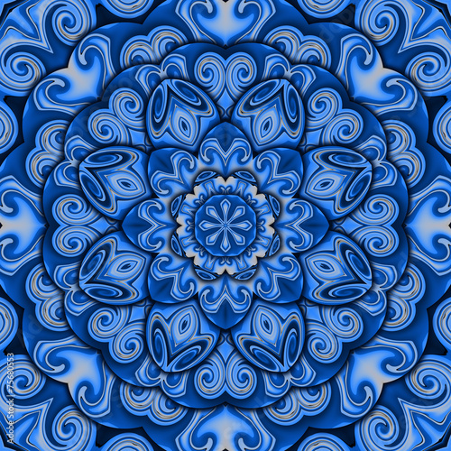Blue success kaleidoscope
