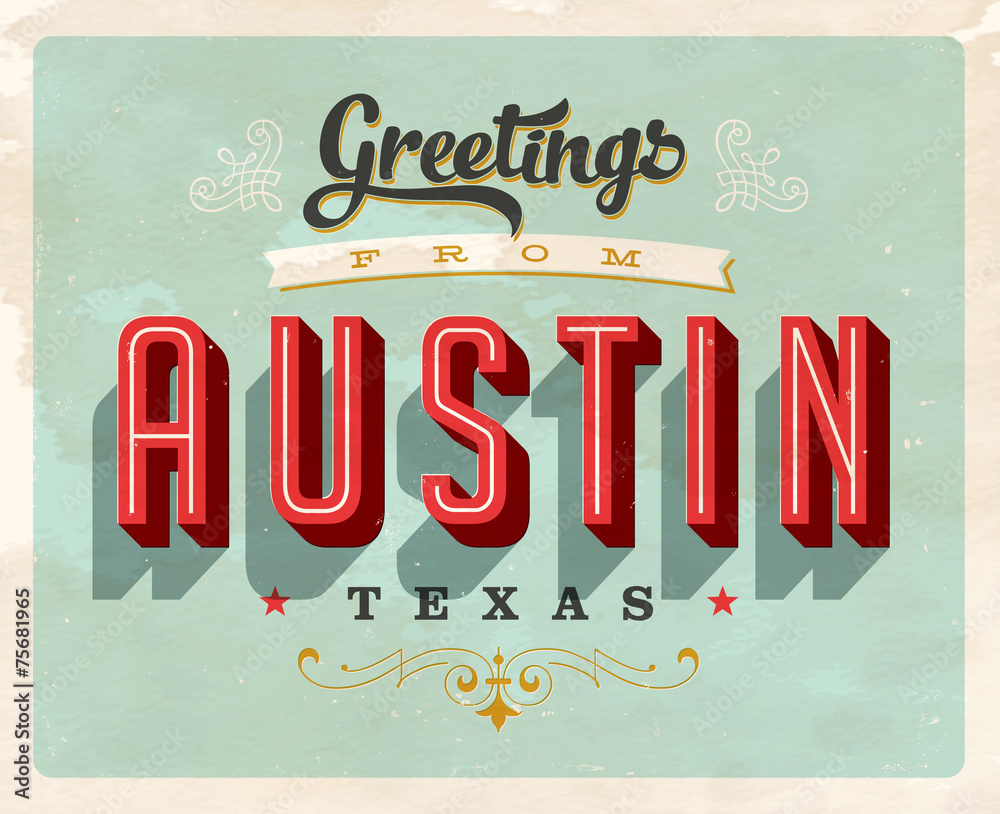 Obraz premium Vintage Touristic Greeting Card - Vector EPS10