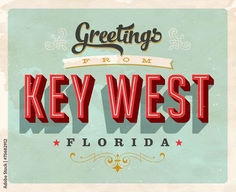 Obraz premium Vintage Touristic Greeting Card - Vector EPS10