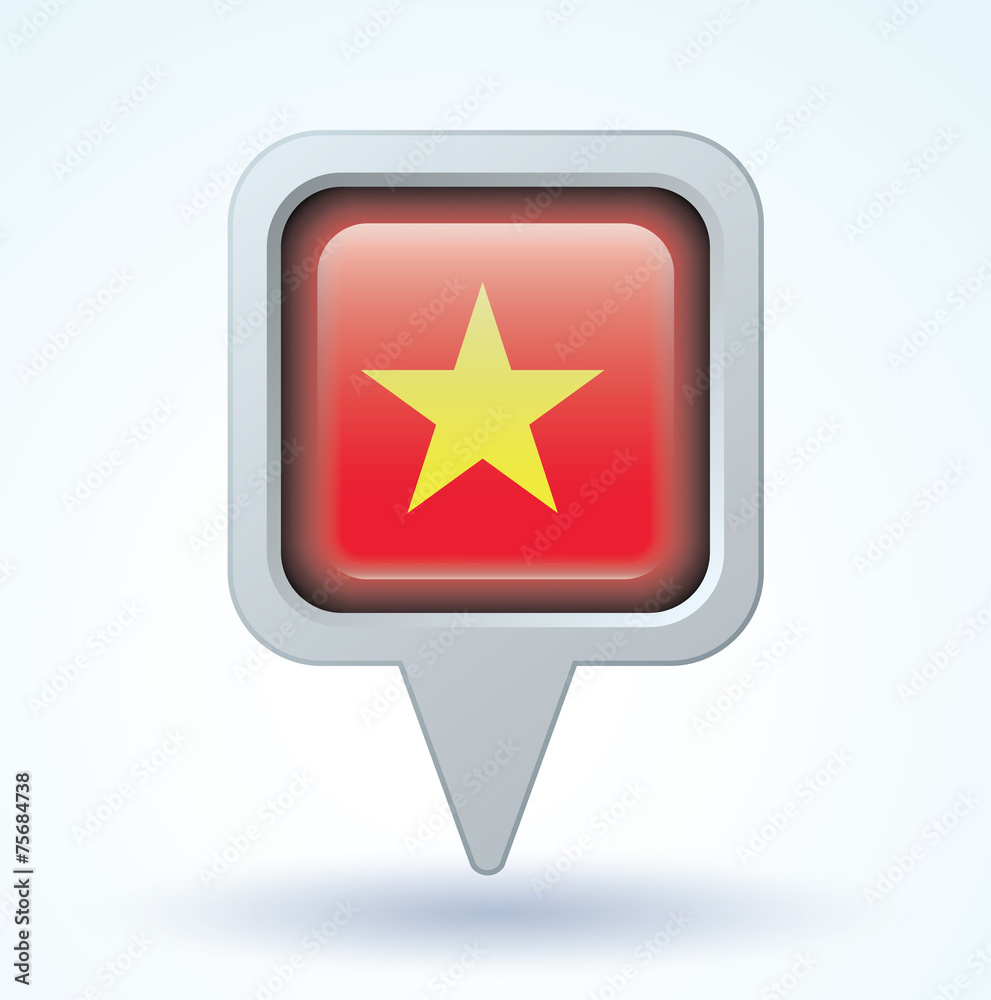 Flag set of Vietnam, vector illustration Flag set of Vietnam, vector illustration