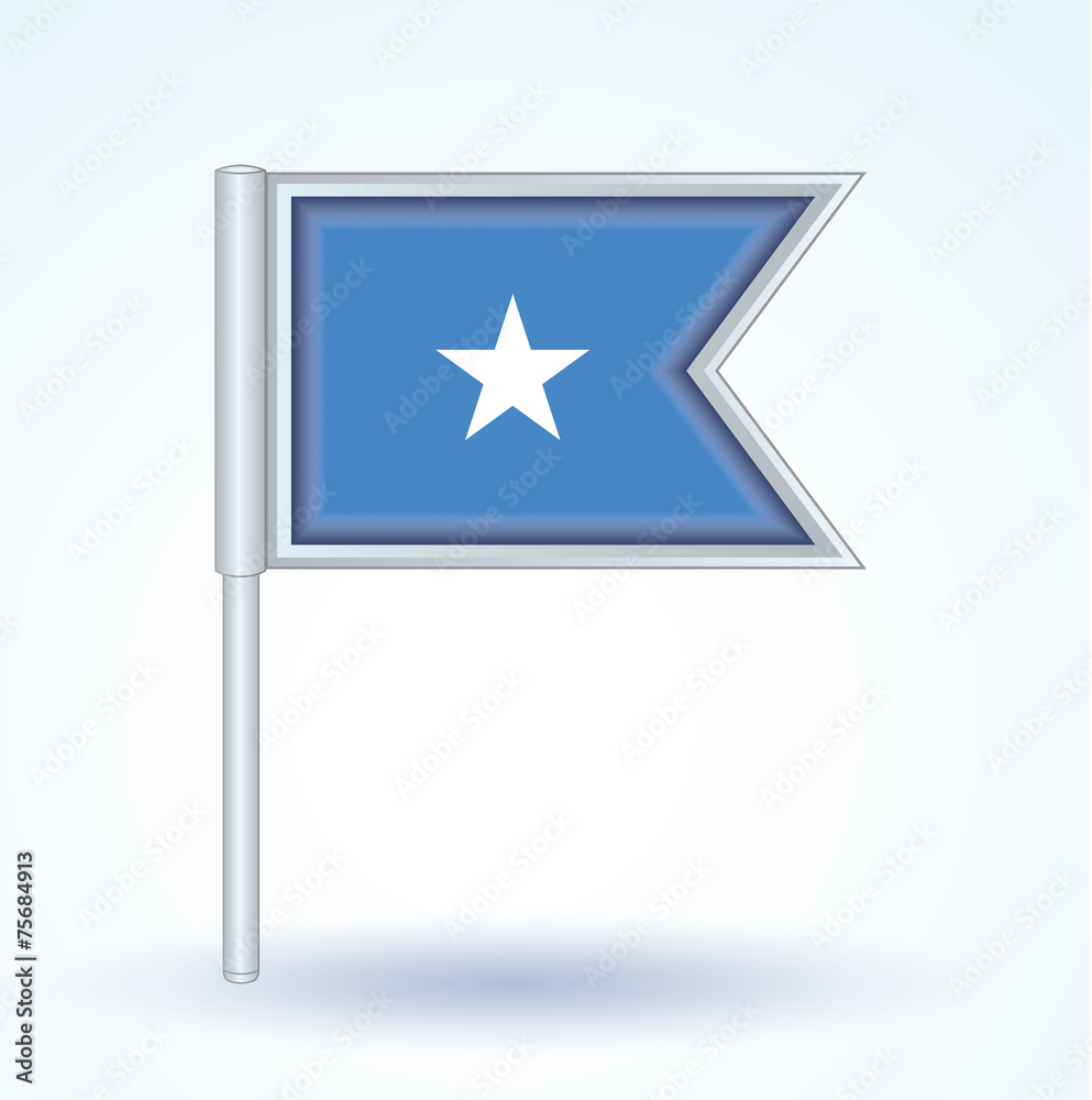 Flag set of Somalia, vector illustration Flag set of Somalia, vector illustration