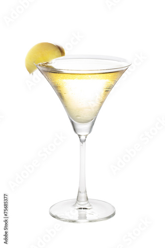 Apple martini isolated